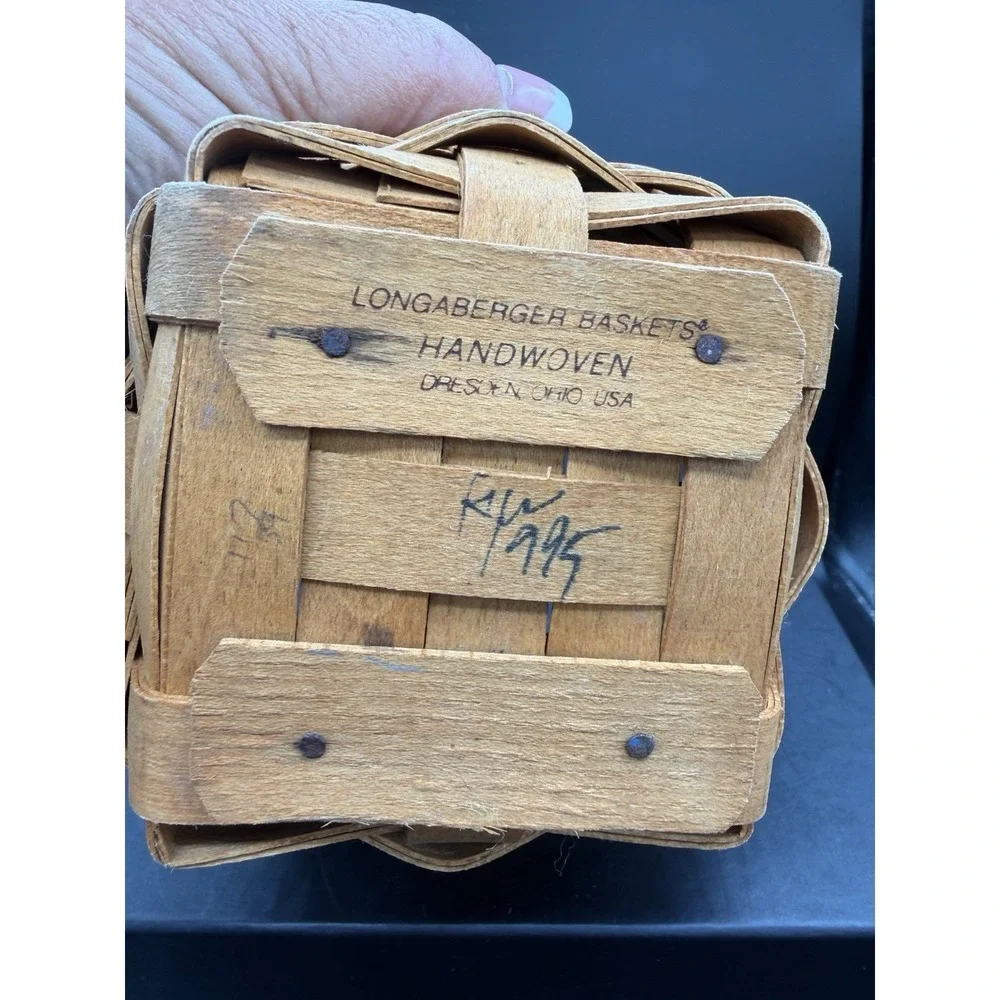 🧺🌿 Longaberger 1995 Thyme / Booking Basket 🌿🧺